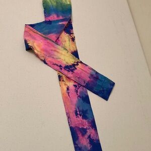 Colorful Tie-Dye Footless Tights